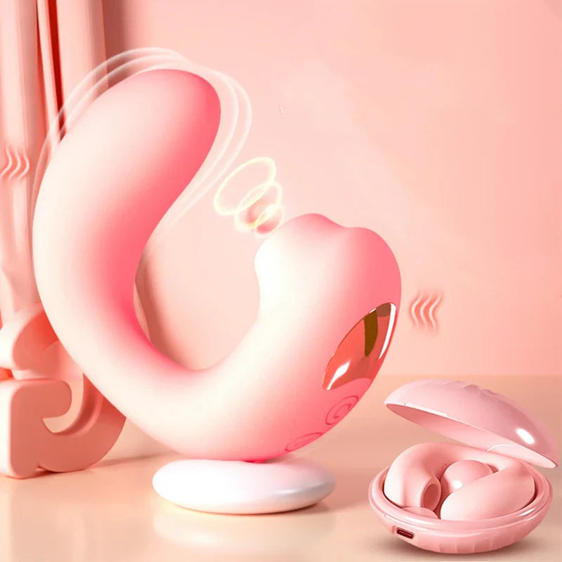 Sucking Jump Egg Female Masturbation Device Wearing Vibration Rods