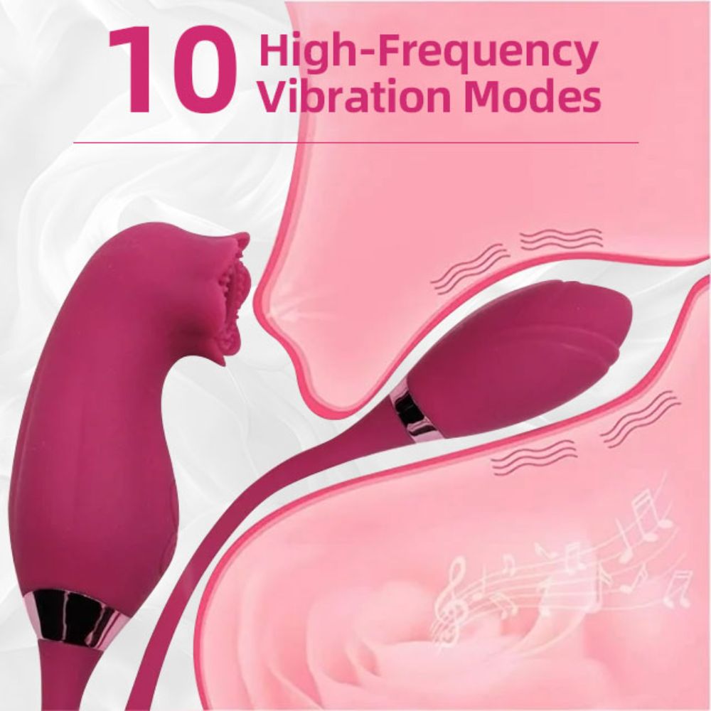 Rose Sex Stimulator for Women with 10 Suction & Vibration, Women Adult Sex Toys G Spot Vibrator