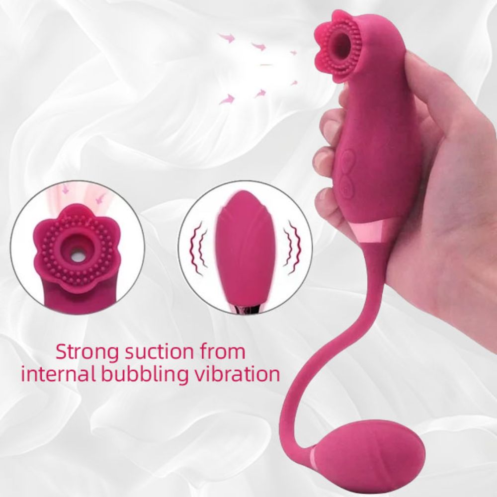 Rose Sex Stimulator for Women with 10 Suction & Vibration, Women Adult Sex Toys G Spot Vibrator
