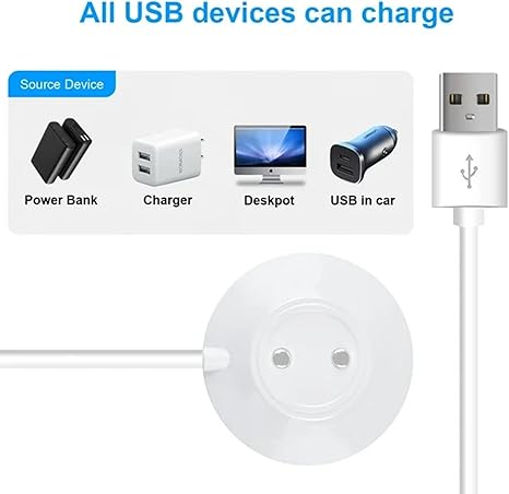 Magnetic Rose toy Charger USB Cable 2.7ft Replacement Charging Cord for Rose Only (12MM)