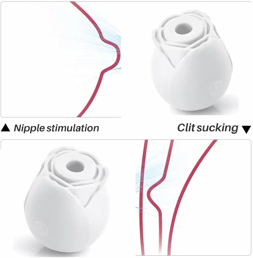 Glow In The Dark Rose Toy- Six colors, 10 Suck modes