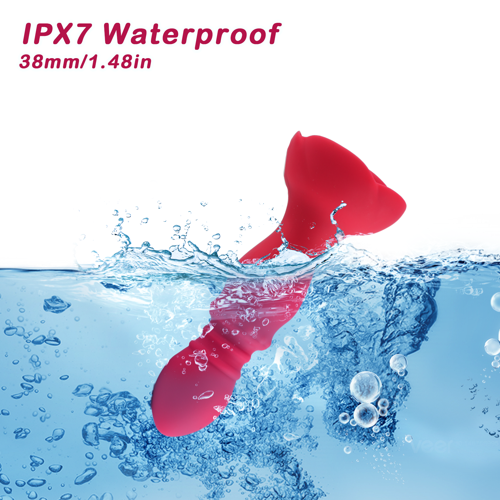 Thrusting Vibrating Anal Plug Vibrator Prostate Massager, Remote Control Rose Adult Sex Toys with 10 Vibrating & 6 Thrusting Modes