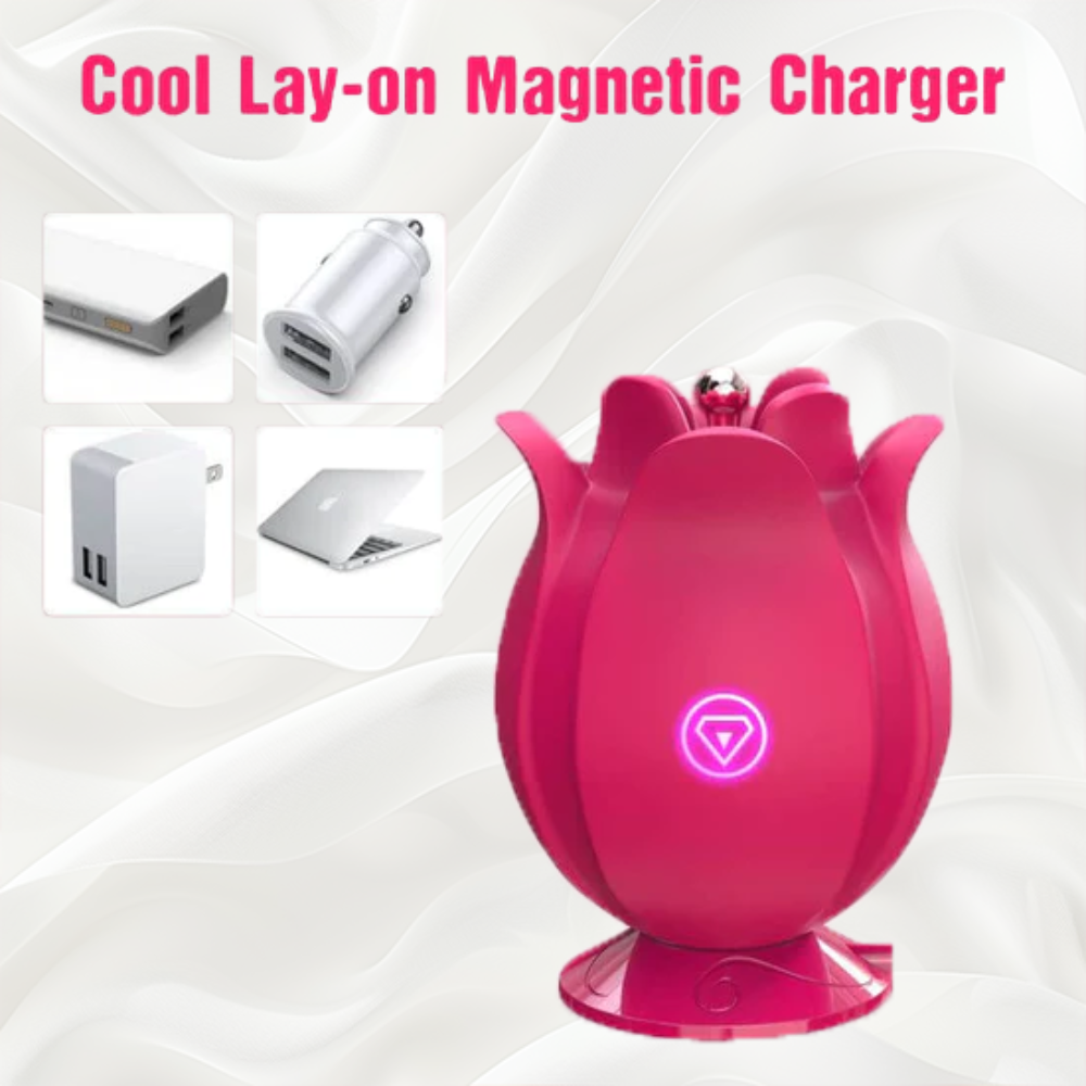 High-Frequency Powerful Rose Sex Toy, Vibrating Rose Adult Toy for Clitoris Nipple Pleasure