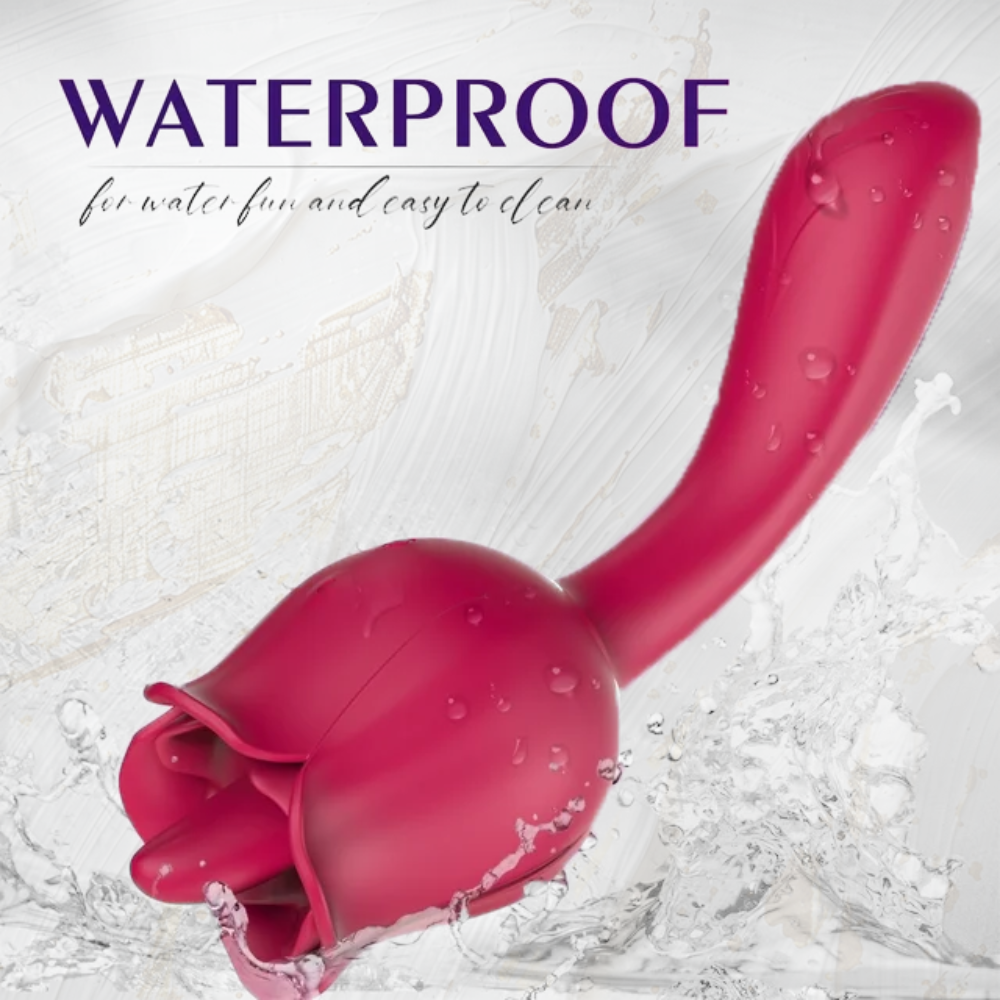 Rose vibrator adult sex toys, Clitoral Tongue Licking Vibrator for women,9 Licking & Vibration Adult Sex Toys for Couples