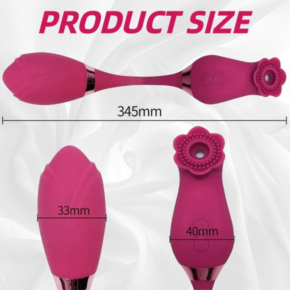 Rose Sex Stimulator for Women with 10 Suction & Vibration, Women Adult Sex Toys G Spot Vibrator