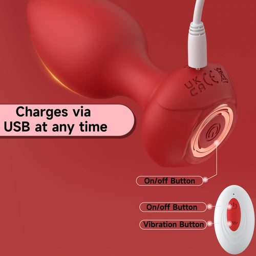 10 Vibration Modes Anal Butt Plug Vibrators Wireless Remote Controller Anal Plug Male Prostate Massage Adult Couple Sex Toys 18+