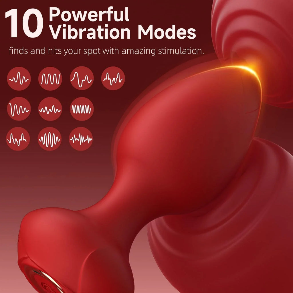 10 Vibration Modes Anal Butt Plug Vibrators Wireless Remote Controller Anal Plug Male Prostate Massage Adult Couple Sex Toys 18+
