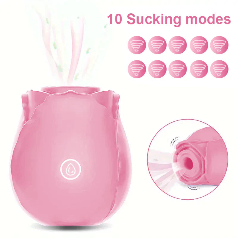 Pink Rose toy-Powerful Sucking Toy for Women Nipple Clit Adults Masturbation Sex Toys