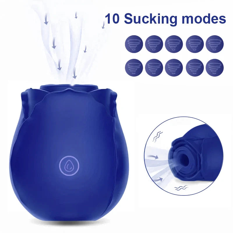 Blue rose toy-Sucking Vibrator Adult Sex Toys, Women Sex Toy Clitoral Vibrator