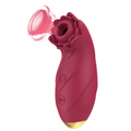 Rose Vibrator Portable Clitoral Sucking,G-Spot Rose Vibrator 10 Modes Spot Stimulation Waterproof