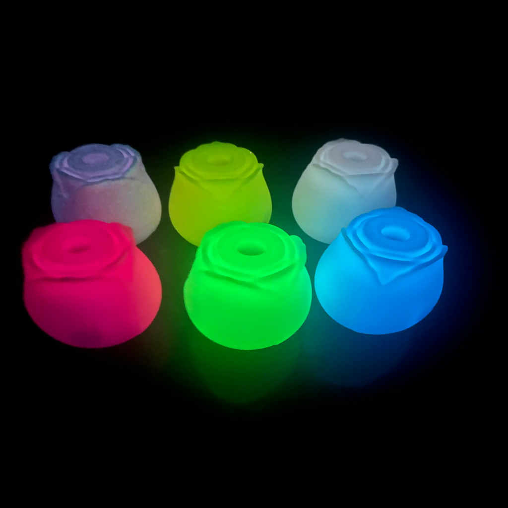 Glow In The Dark Rose Toy- Six colors, 10 Suck modes