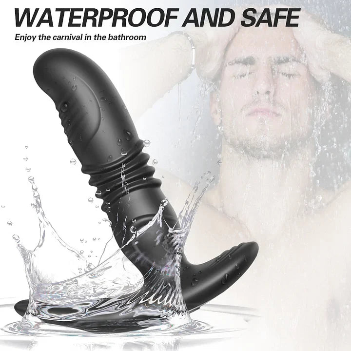 Thrusting Dildo Vibrating Anal Plugs Adult Sex Toys Remote Control Vibrator with 10 Vibrating