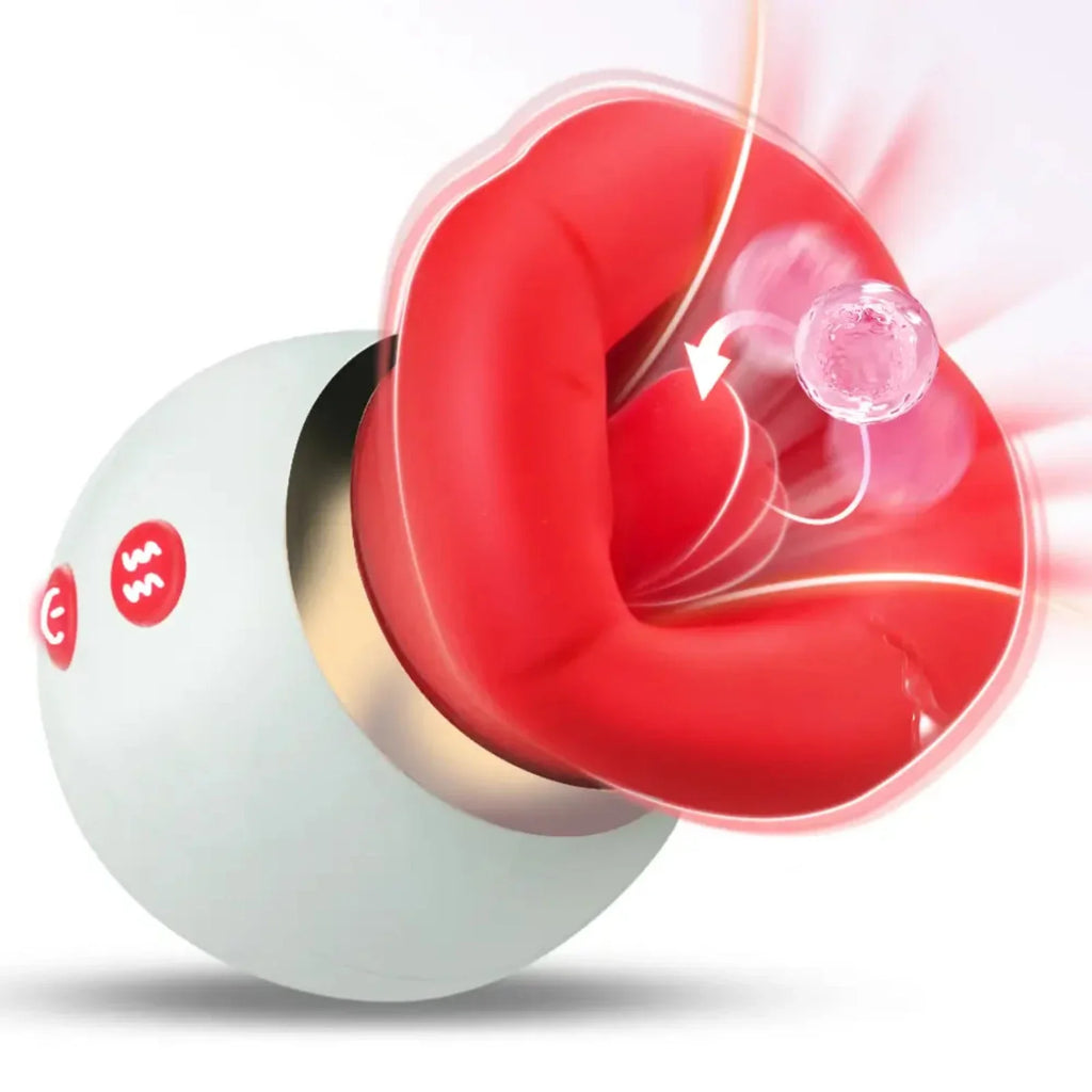 The 2025 Newest Rose Toy - 3 Sucking and 10 Tongue Licking Vibrating Modes