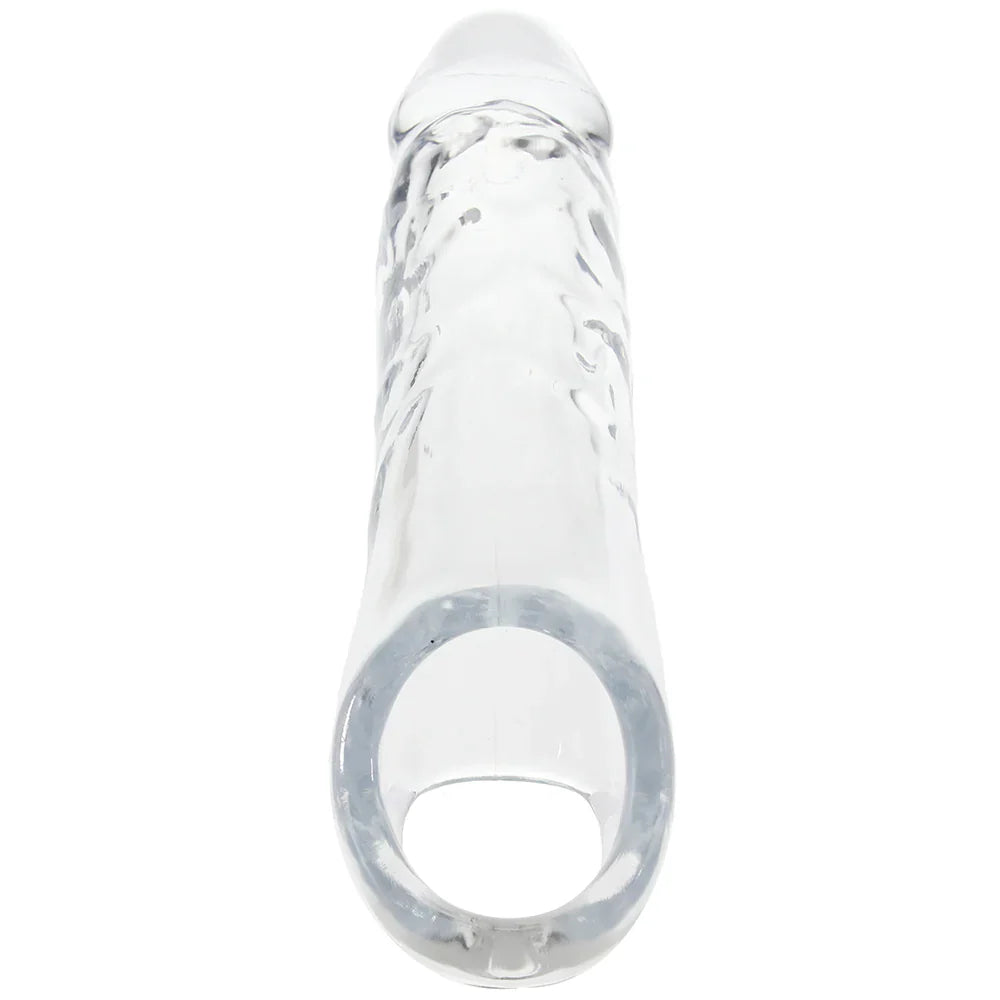 Thick 8.5 Inch Realistic Penis Extender Sleeve Male Cock Extension Real Girth ED