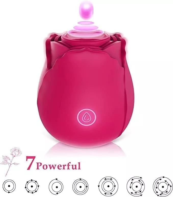 Rose Toys Clitoral Vibrator Nipple Massager 7 Mind-Blowing Tapping Modes Sex Toy