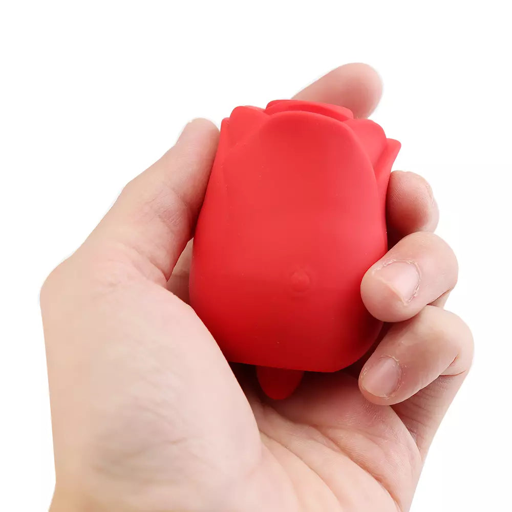 Rose Shape Sucking Licking Vibrator Clitoral G-spot Sex Toy for Women Waterproof