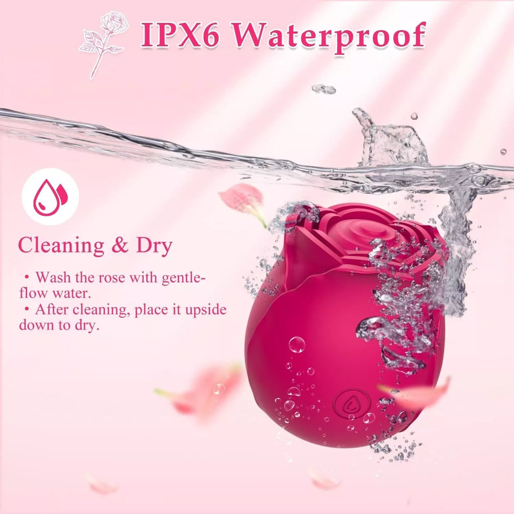 Rose Toys Clitoral Vibrator Nipple Massager 7 Mind-Blowing Tapping Modes Sex Toy